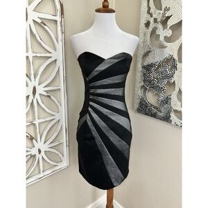 Vintage Y2K Cache SIZE 6 Form Fitting Strapless Sexy Formal Sheath Dress
